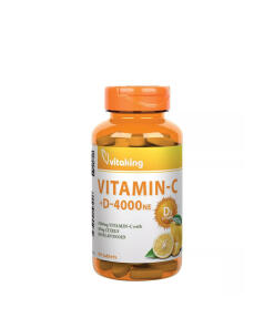 Vitaking - Vitaking Vitamin C-1000 + D-4000 (90 Tablets)