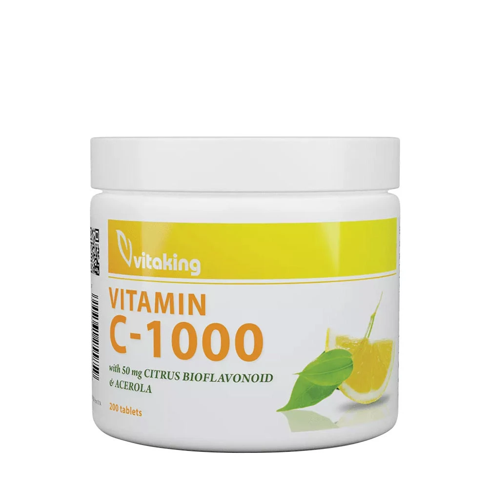 Vitaking - Vitaking Vitamin C 1000 mg with 50 mg Citrus Bioflavonoids and Acerola (200 Tablets)