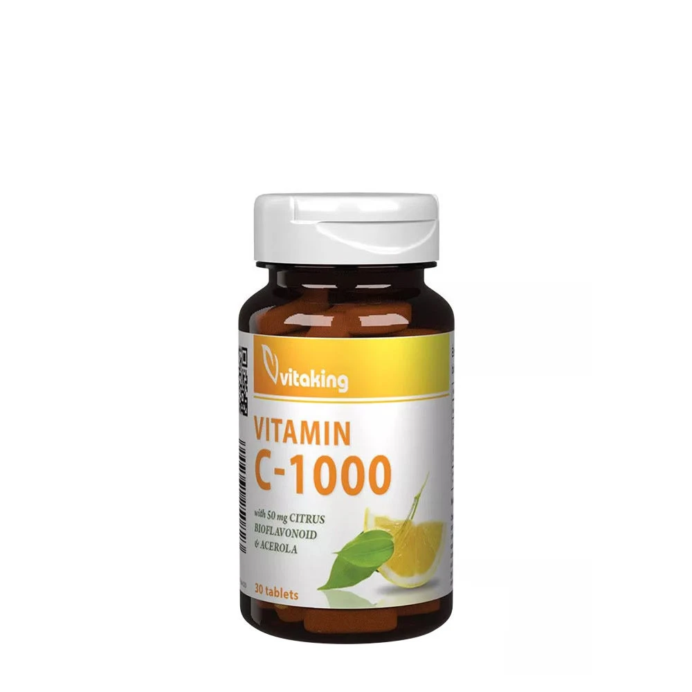Vitaking - Vitaking Vitamin C 1000 mg with 50 mg Citrus Bioflavonoids and Acerola (30 Tablets)