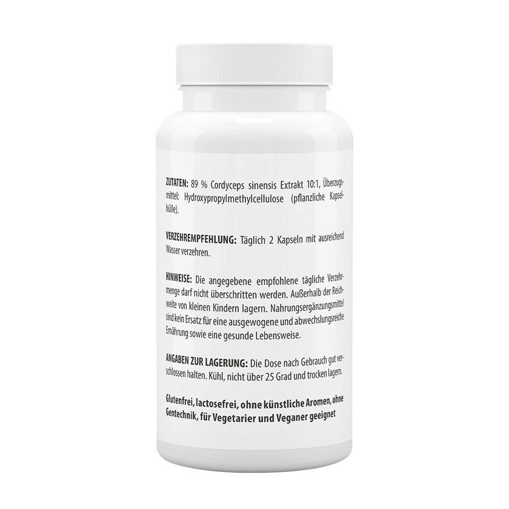 Extrait de Cordyceps 500 mg CS4 de Vitaworld (100 capsules) – Image 3