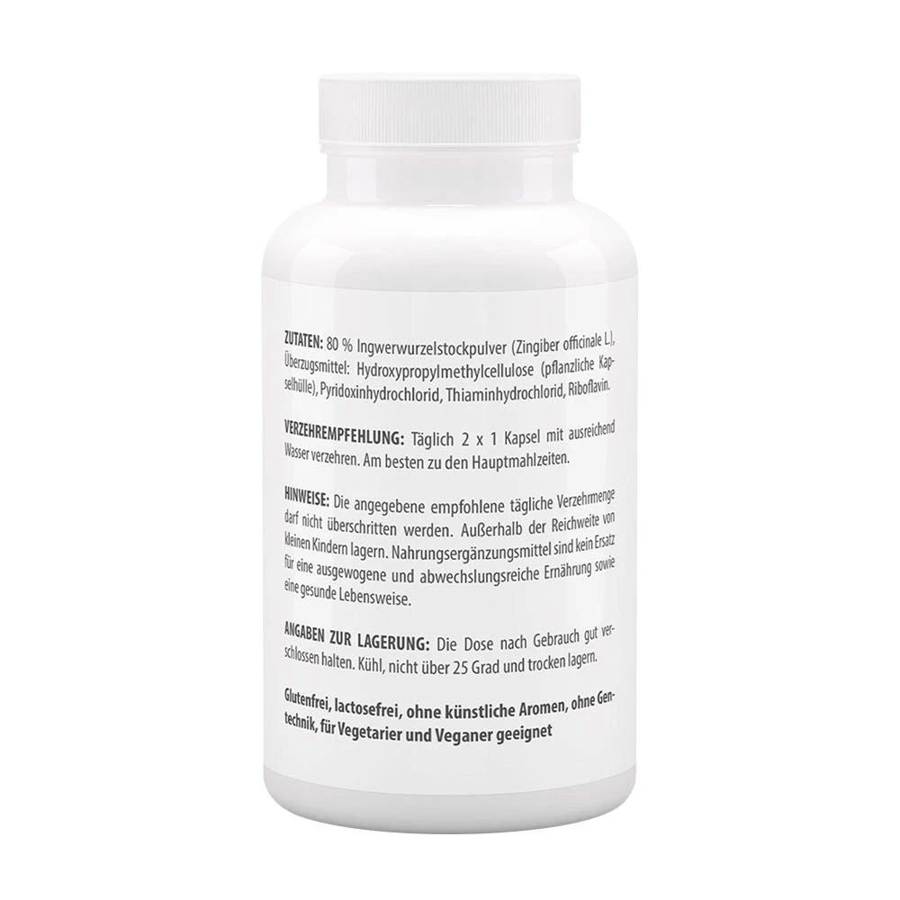 Gélules de Gingembre Vitaworld 500 mg (120 capsules) – Image 3
