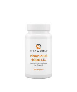 Vitaworld - Vitaworld Vitamin D3 4000 IU (100 Capsules)