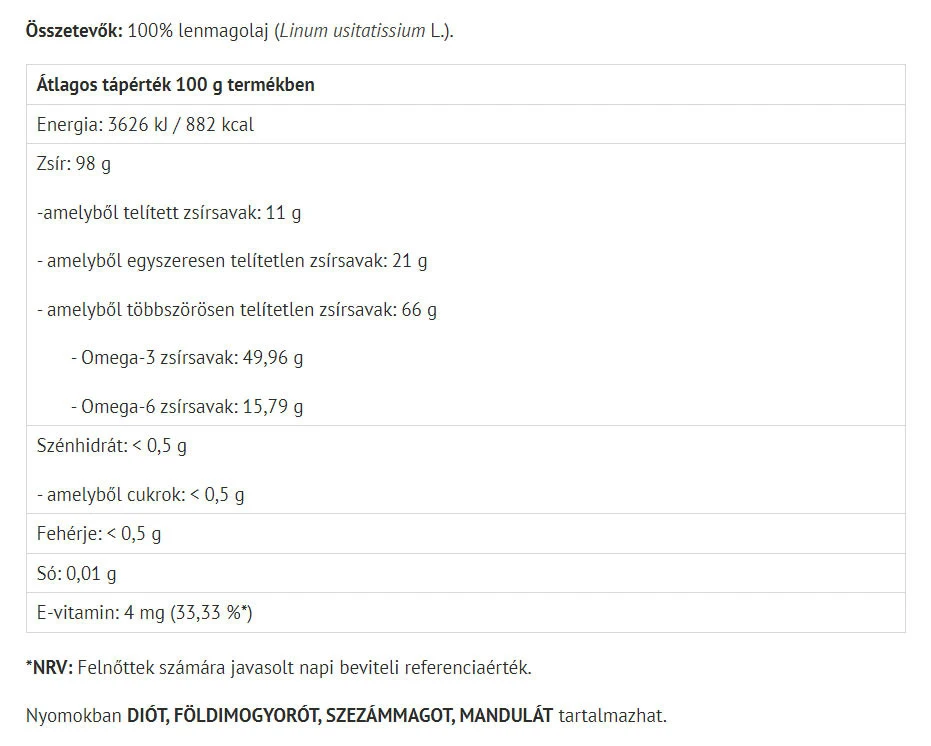 Huile de graines de lin Natur Tanya (250 ml) – Image 2