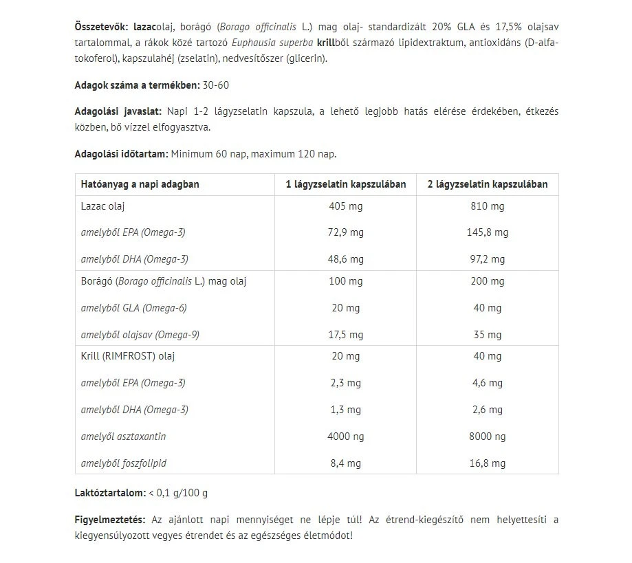 Acides gras oméga 3-6-9 biologiques de Natur Tanya (60 gélules) – Image 2
