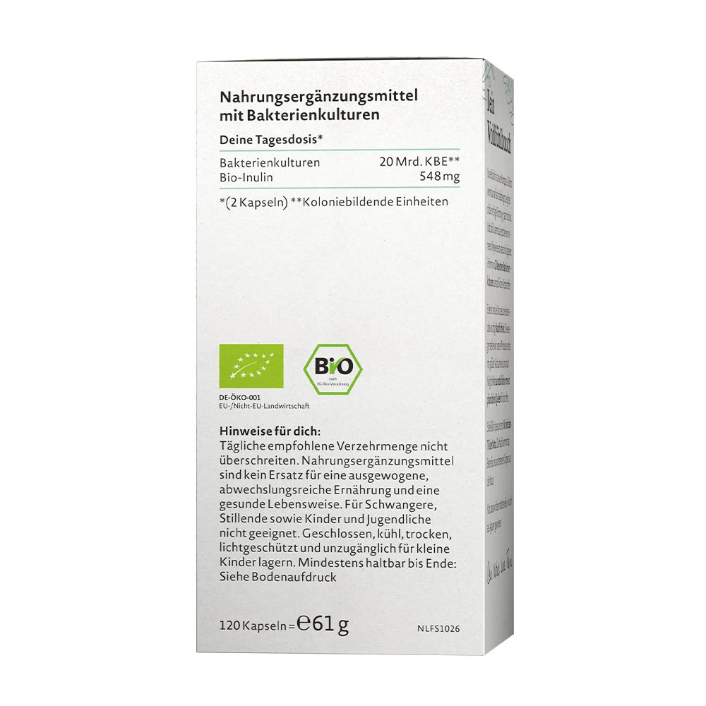 Complexe de Culture Probiotique Nature Love (120 Capsules) – Image 2