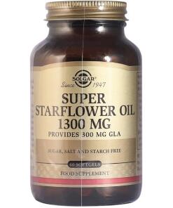 Solgar - SOLGAR Super Starflower Oil 1300 mg - Olej z Ogórecznika (60 kaps.)