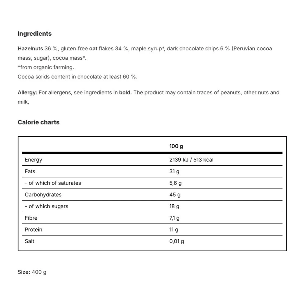 Granola Ultime au Chocolat (400 g) – Image 2